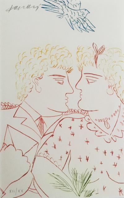Alekos FASSIANOS - Serena V, 1989 - Pointe-sèche originale signée au crayon 2