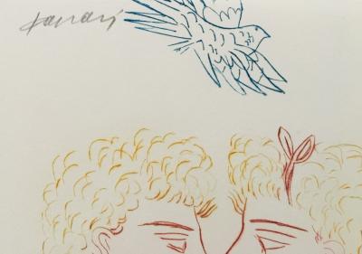 Alekos FASSIANOS - Serena V, 1989 - Pointe-sèche originale signée au crayon 2