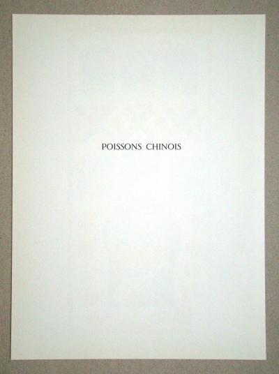 Henri MATISSE (d’après) - Poissons Chinois, 1958 - Lithographie signée et datée 2