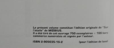 Moebius - L’étoile - Sérigraphie n/s - ex- Libris - TT n/ s 2