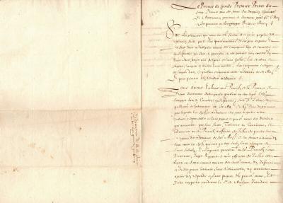 Henri II de Bourbon, prince de Condé. Pièce et lettre signées. 1636 et 1638 2