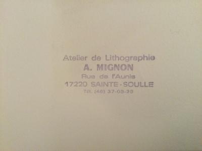 Jean-Jacques MORVAN - Reflet de la Tour Eiffel - Lithographie signée à la main 2
