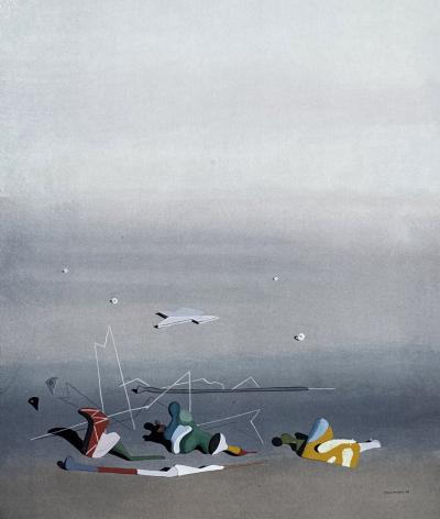 Yves Tanguy - Surrealist landscape - Lithograph signed in the plate 2