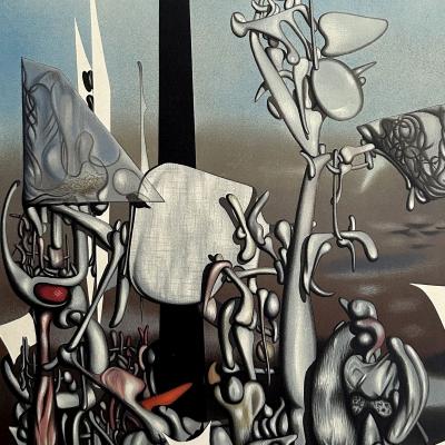 Yves Tanguy (1900-1955)  - Composition surréaliste, 1953 - Lithographie signée dans la planche 2