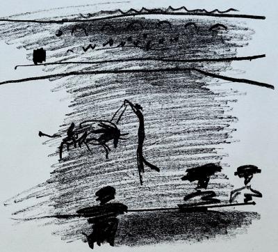 Pablo Picasso - Los Banderillos, 1961 - Lithographie originale 2