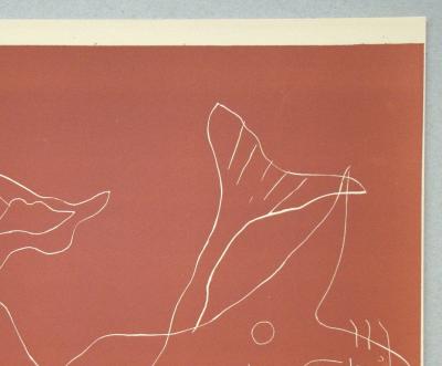 Henri LAURENS - Sirènes, 1959 - Linoleum engraving monogrammed 2