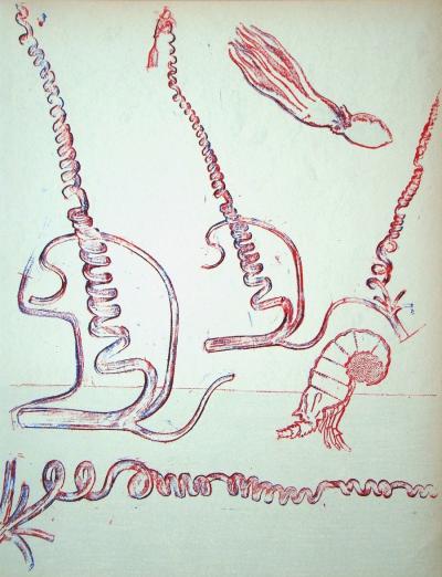 Max ERNST - Composition pour XXe Siècle, 1974 - Lithographie originale 2
