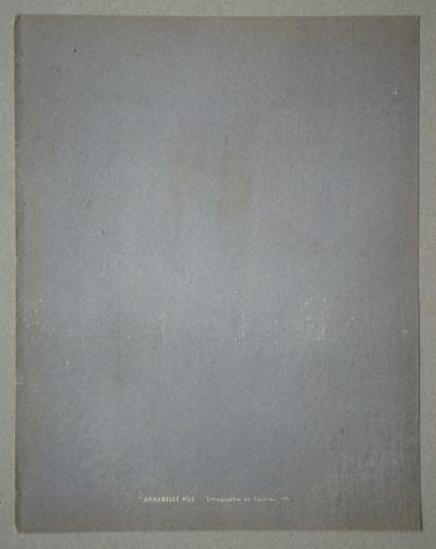 Jean FAUTRIER - Annabelle Nue, 1957 - Lithographie originale signée et datée 2
