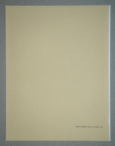 Henri LAURENS - Sirènes, 1959 - Gravure sur linoléum monogrammée 2