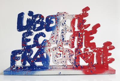SPACO - Liberté, Egalité France, 2024 Sculpture pop street art 2