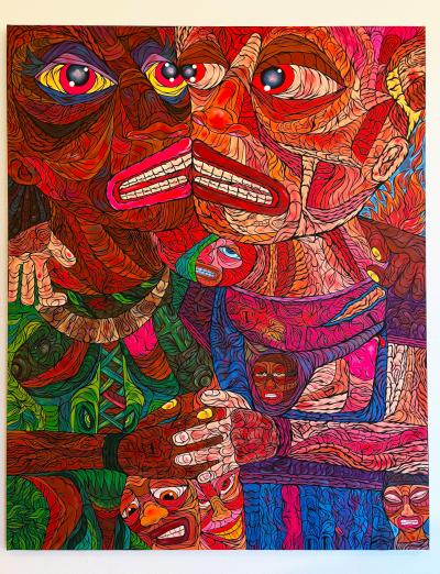 Nicolas Denigot - Le Couple - Acrylique sur toile 2
