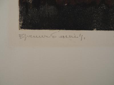 Colette PETTIER (1907-1983), Mystère - Gravure sur cuivre originale signée 2