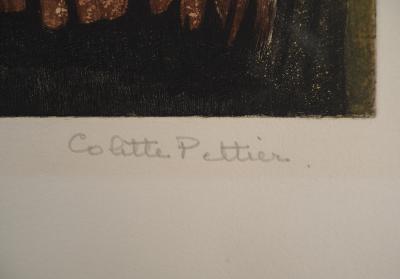 Colette PETTIER (1907-1983), Mystère - Gravure sur cuivre originale signée 2