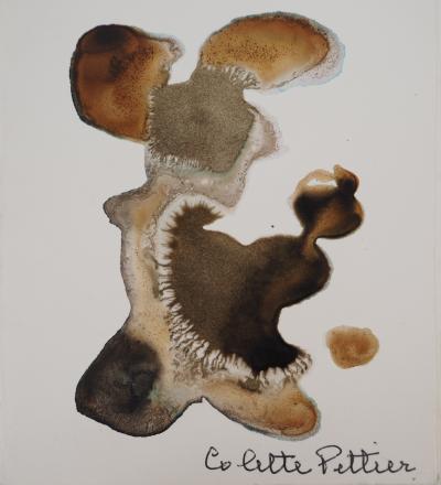 Colette PETTIER (1907-1983), Créature des bois - Aquarelle originale signée 2