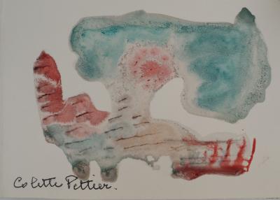 Colette PETTIER (1907-1983), Eclaircie - Aquarelle originale, signée 2
