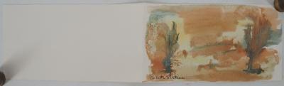 Colette PETTIER (1907-1983), Paysage d'automne - Aquarelle originale signée 2