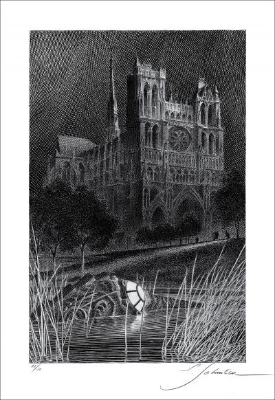 François SCHUITEN - Le retour du Capitaine Nemo - Cathédrale, digigraphie, 2023 2