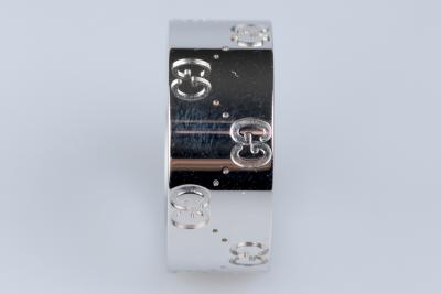Gucci - Bague Icon Or blanc 18 cts - signée Gucci 2