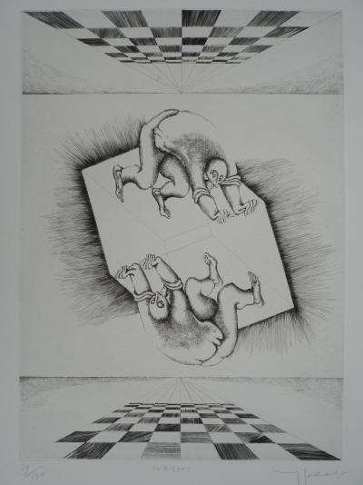 Yves JOBERT, Cubistes, 1979 - Gravure sur cuivre originale signée 2