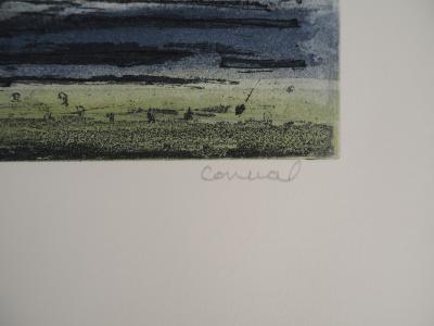 Betty CONNAL, Zenith, 1975 - Gravure sur cuivre originale à l'aquatinte signée 2