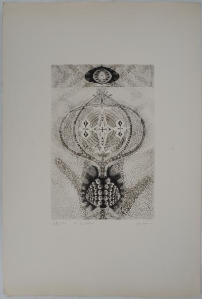 Jean-Marie ALBAGNAC, Le Dentellier, 1975 - Gravure sur cuivre originale signée 2