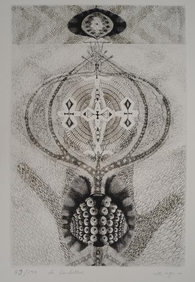 Jean-Marie ALBAGNAC, Le Dentellier, 1975 - Gravure sur cuivre originale signée 2