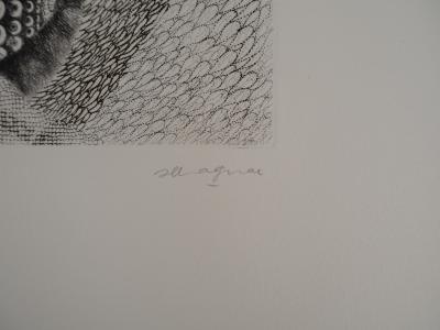 Jean-Marie ALBAGNAC, Le Dentellier, 1975 - Gravure sur cuivre originale signée 2