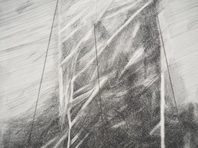 Jean DOMETTI, Stèle II, 1989 - Gravure sur cuivre originale signée 2