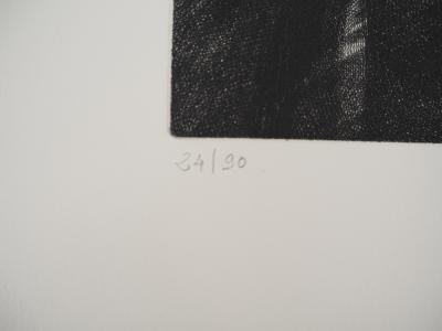 Jean DOMETTI, Stèle II, 1989 - Gravure sur cuivre originale signée 2