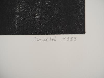 Jean DOMETTI, Stèle II, 1989 - Gravure sur cuivre originale signée 2
