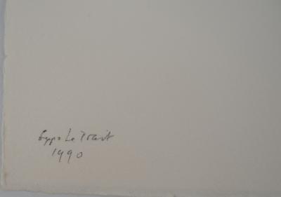 Jean DOMETTI, Stèle II, 1989 - Gravure sur cuivre originale signée 2
