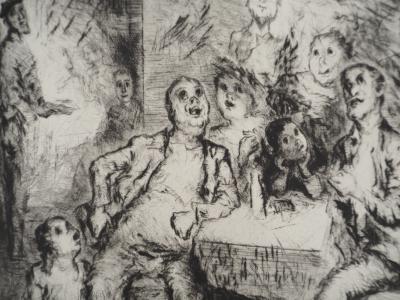 Colette ROCHE Télévision - Fascination, 1973 - Gravure sur cuivre originale signée 2