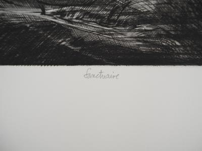 Jean-Pierre TINGAUD, Sanctuaire, 1989 - Gravure sur cuivre originale signée 2