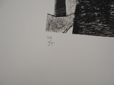 François BÉALU (1932-2020), Cubisme - Gravure sur cuivre originale signée 2