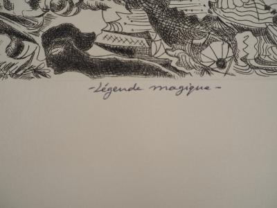 Pino DELLA SELVA (1904-1987), Légende magique - Gravure sur cuivre originale signée 2