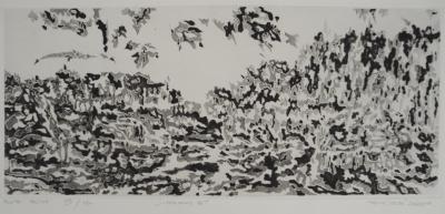 Claude-Jean DARMON, Horizon, 1972 - Gravure sur cuivre originale Signée 2