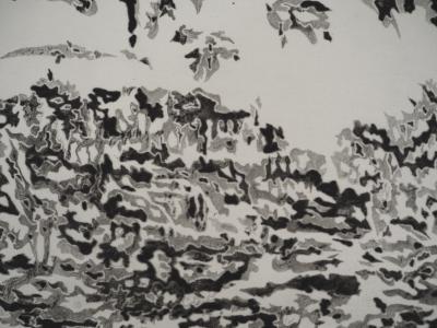 Claude-Jean DARMON, Horizon, 1972 - Gravure sur cuivre originale Signée 2