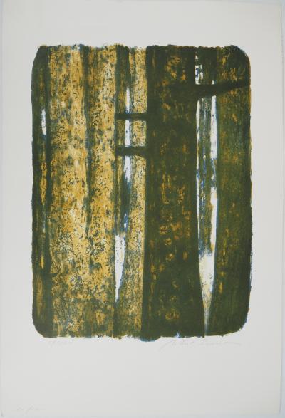 Robert SIMON En futaie, 1970 - Lithographie originale signée 2
