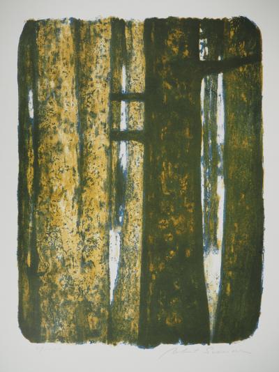 Robert SIMON En futaie, 1970 - Lithographie originale signée 2