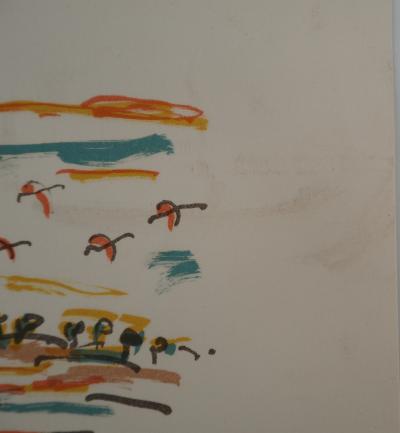 Robert JON, Flamands roses - Lithographie originale Signée 2