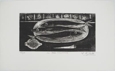 Ed RIGHETTI, Les petits maquereaux, 1966 - Gravure sur cuivre originale Signée 2