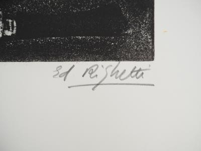 Ed RIGHETTI, Les petits maquereaux, 1966 - Gravure sur cuivre originale Signée 2
