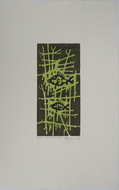 Richard GATT, Dans les algues, 1969 - Lithographie originale Signée 2