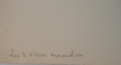 Edmond GIRARD-MOND, Les 3 vieux amandiers, 1964 - Gravure sur cuivre originale Signée 2