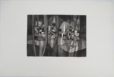 Jacques-Henri MARTIN, Limousin, 1970 - Gravure sur cuivre originale Signée 2