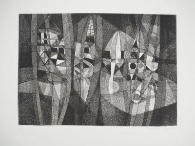 Jacques-Henri MARTIN, Limousin, 1970 - Gravure sur cuivre originale Signée 2