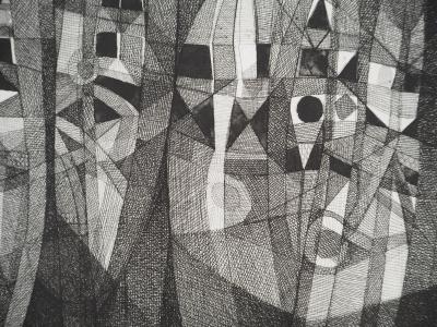 Jacques-Henri MARTIN, Limousin, 1970 - Gravure sur cuivre originale Signée 2