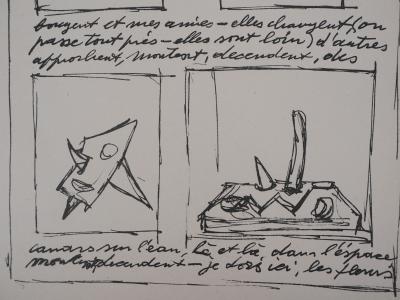 Alberto GIACOMETTI : Objets mobiles et muets, 1952 - Lithographie originale 2