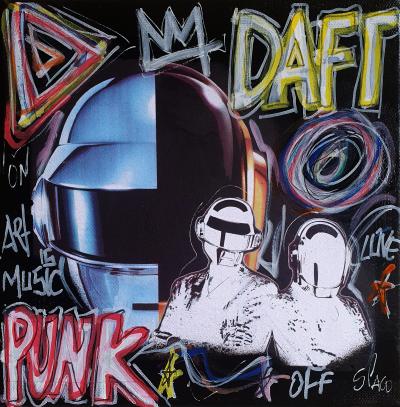SPACO  - Daft Punk , 2024  - Tableau pop street art 2