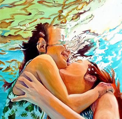 Maude OVIZE - Le baiser II, 2023 - Sérigraphie signée et numérotée 2
